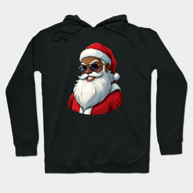 Black Santa Hoodie by UrbanLifeApparel