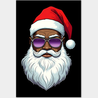 Cool Black Santa Posters and Art