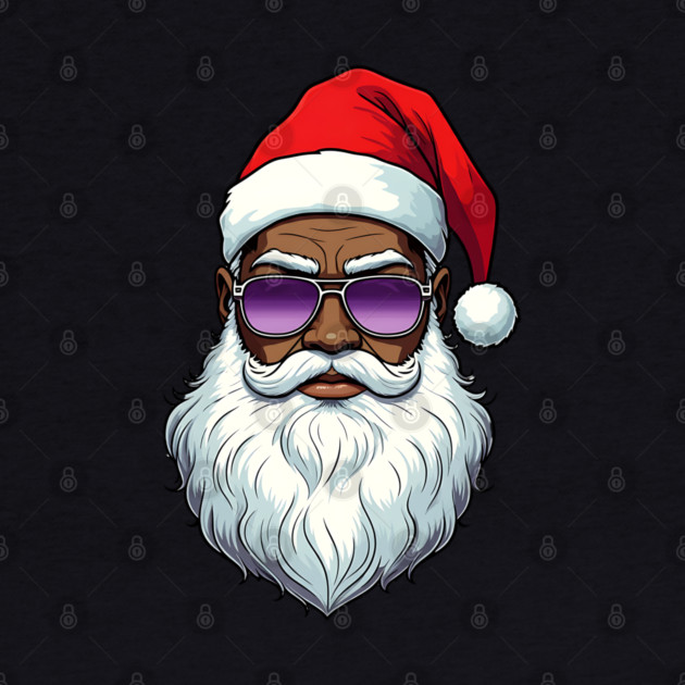 Cool Black Santa by UrbanLifeApparel