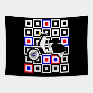 Scooter Mod Block Tapestry
