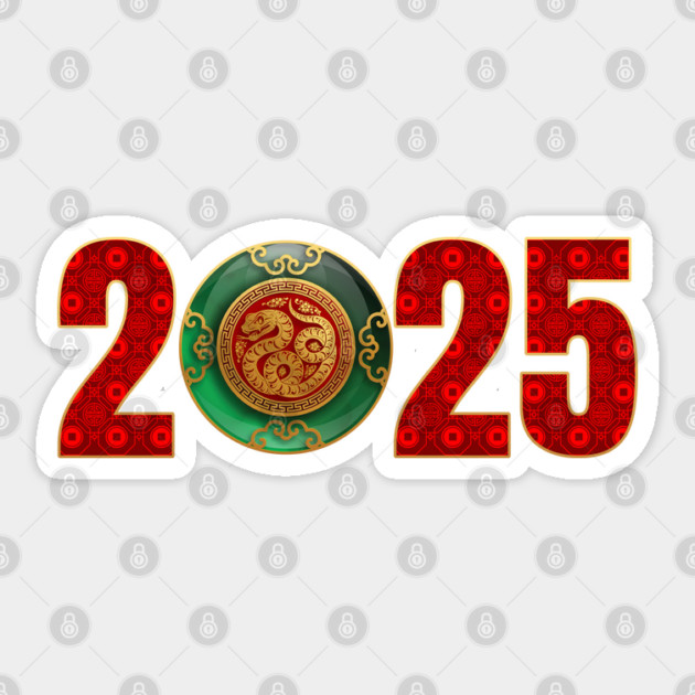 2025 Jade Chinese New Year of the Snake Sticker by HolidayBug