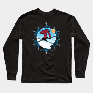 Skiing Long Sleeve T-Shirt