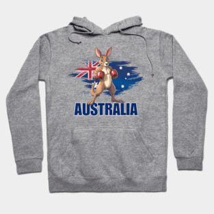 Boxing Kangaroo Australia Hoodie