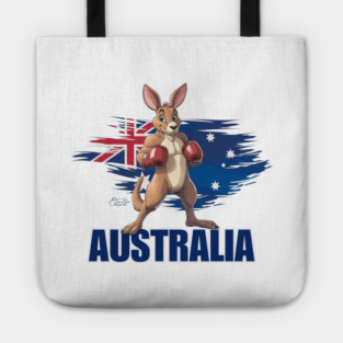 Boxing Kangaroo Australia Tote
