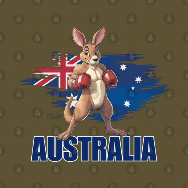 Boxing Kangaroo Australia by Timeless Chaos