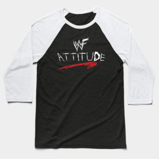 Classic WWF Attitude Baseball T-Shirt