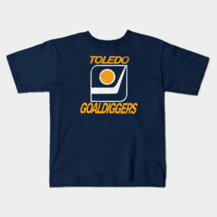Defunct Hockey Team Toledo Goaldiggers Hockey Kids T-Shirt