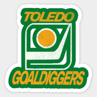 Defunct Hockey Team Toledo Goaldiggers Hockey Sticker