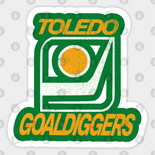 Defunct Hockey Team Toledo Goaldiggers Hockey Sticker by Yesteeyear