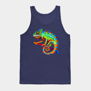 Rainbow Panther Chameleon Tank Top