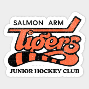 Defunct Hockey Team Salmon Arm Tigers Hockey Eighties Hockey Magnet