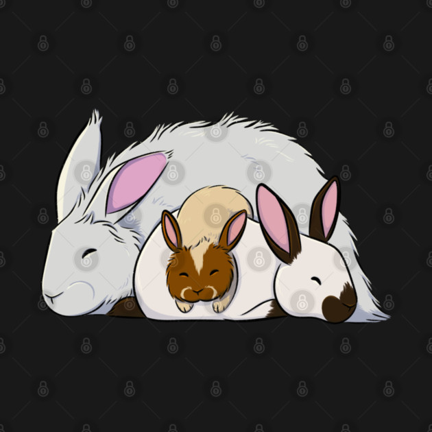 Bunny Pile by DeguArts