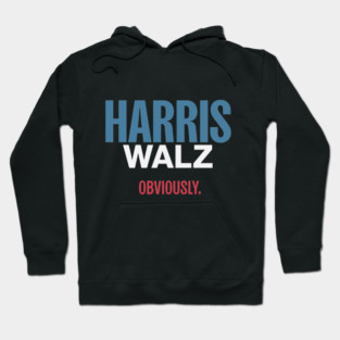 Harris Walz 2024 Obviously Hoodie