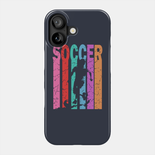Soccer - Football - Retro Typographic Design Phone Case by TuncGK