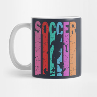 Soccer - Football - Retro Typographic Design Mug