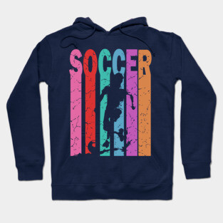 Soccer - Football - Retro Typographic Design Hoodie