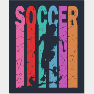 Soccer - Football - Retro Typographic Design Posters and Art