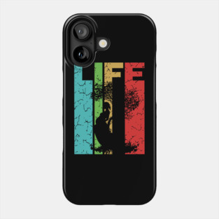 Life - Miracle Everywhere All the Time - Retro Typographic Design Phone Case