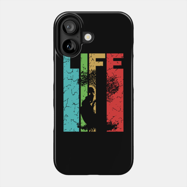 Life - Miracle Everywhere All the Time - Retro Typographic Design Phone Case by TuncGK