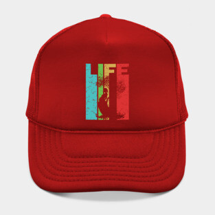 Life - Miracle Everywhere All the Time - Retro Typographic Design Hat