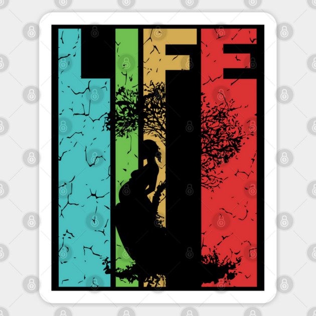 Life - Miracle Everywhere All the Time - Retro Typographic Design Sticker by TuncGK