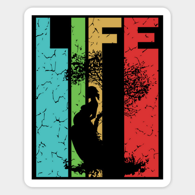 Life - Miracle Everywhere All the Time - Retro Typographic Design Magnet by TuncGK