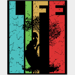 Life - Miracle Everywhere All the Time - Retro Typographic Design Posters and Art