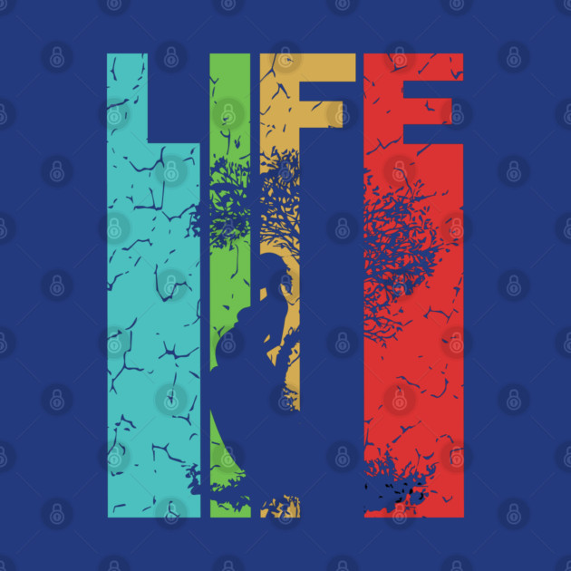 Life - Miracle Everywhere All the Time - Retro Typographic Design by TuncGK