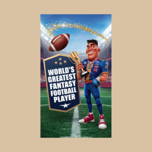 World's greatest fantasy football player. T-Shirt
