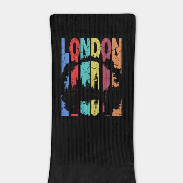 London - The Smoke City of England - Retro Typographic Design by TuncGK