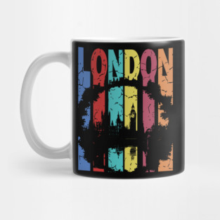 London - The Smoke City of England - Retro Typographic Design Mug