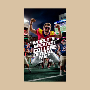 World's greatest college football fan. T-Shirt