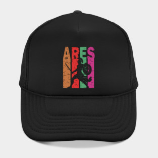 Ares - The God of War - Retro Typographic Design Hat