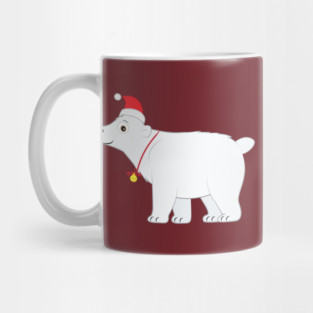 Cute Polar Bear at Christmas Mug