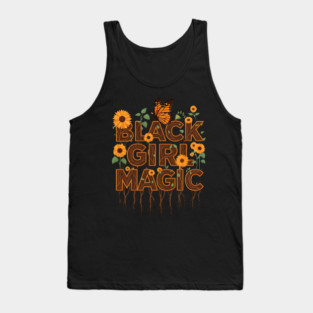Black Girl Magic - Sunflowers Tank Top