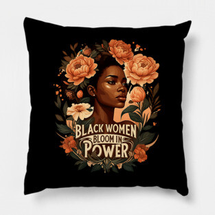 Black Women Bloom In Power Pillow