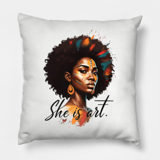 She is Art Pillow
