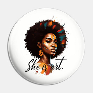 She is Art Pin
