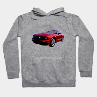 Red Mustang Convertible Hoodie