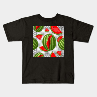 Watermelon Palestine Map Slice Kids T-Shirt