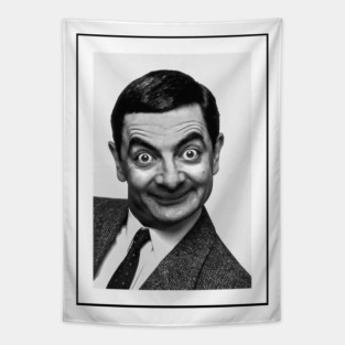 Rowan Atkinson Mr Bean funny Tapestry