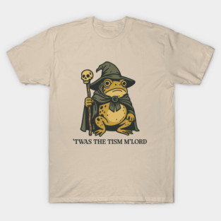 'Twas The 'Tism M'lord Funny Wizard Frog Autism T-Shirt