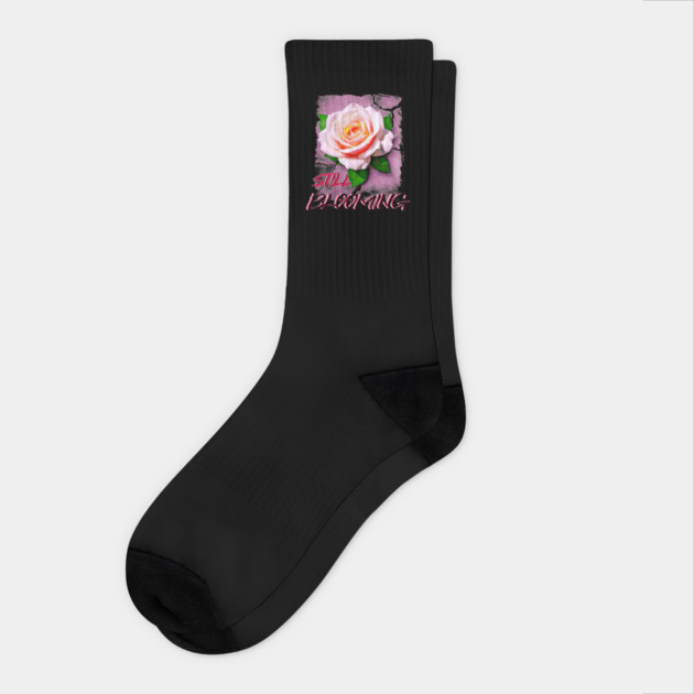 Still Blooming Socks by DIGITAL MERCH CREATIONS