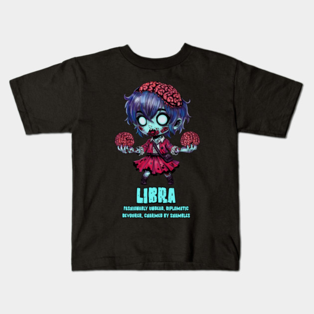 Libra Zombie Kids T-Shirt by H. R. Sinclair