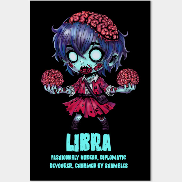 Libra Zombie Wall Art by H. R. Sinclair