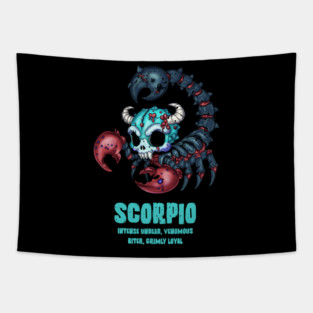 Scorpio Zombie Tapestry