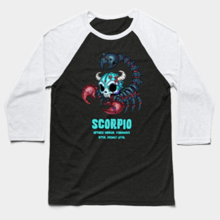 Scorpio Zombie Baseball T-Shirt