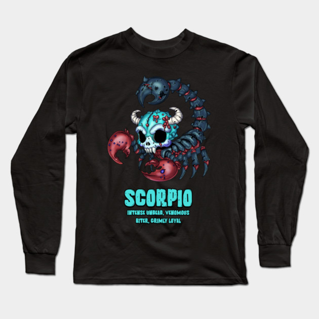 Scorpio Zombie Long Sleeve T-Shirt by H. R. Sinclair