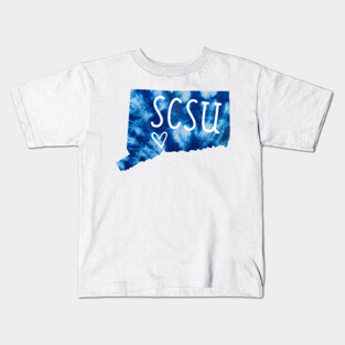 Tie Dye Southern Connecticut State University Kids T-Shirt