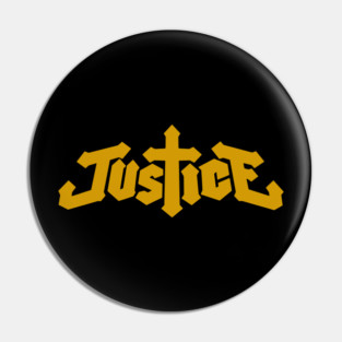 Justice Band Logo Pin